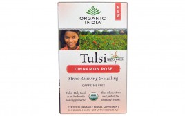 Organic India Tulsi Holy Basil Cinnamon Rose Tea  Box  32.4 grams